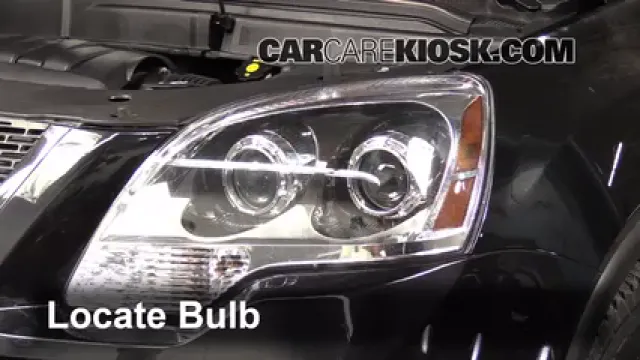 2012 GMC Acadia SLE 3.6L V6 Lights Headlight (replace bulb)